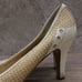 Prada High Heel Pumps Womens Sz 39.5 White Patent Leather & Natural Woven Wicker
