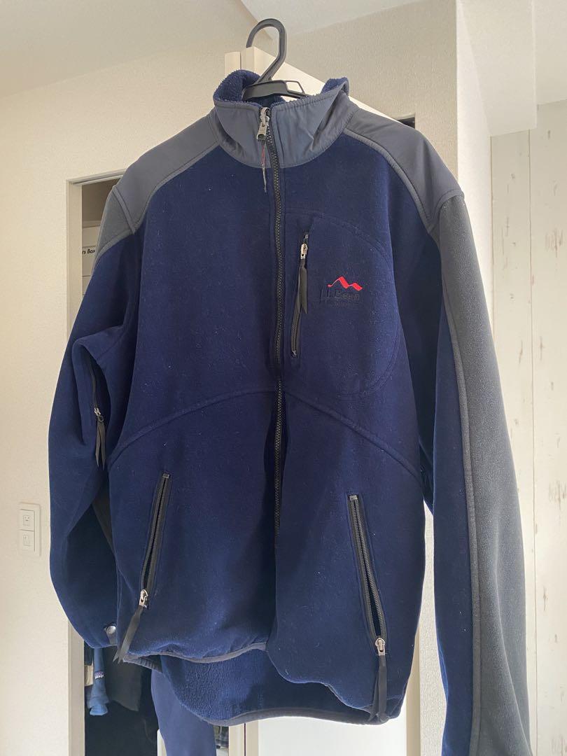 L.L.Bean Navy Fleece Jacket M