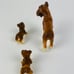 Vintage Bone China Boxer Dog Family Mom Puppies Figurine Collectable