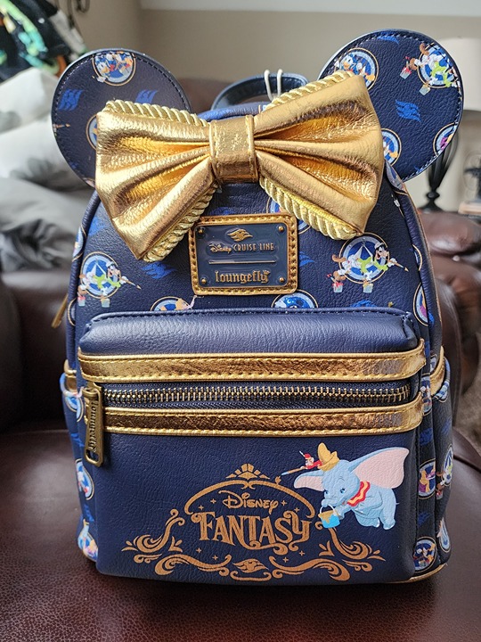Disney Cruise Line DCL Disney Fantasy Dumbo Loungefly Mini Backpack NWT