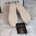 *JSLIDES Taupe Slip On Leather Sneakers