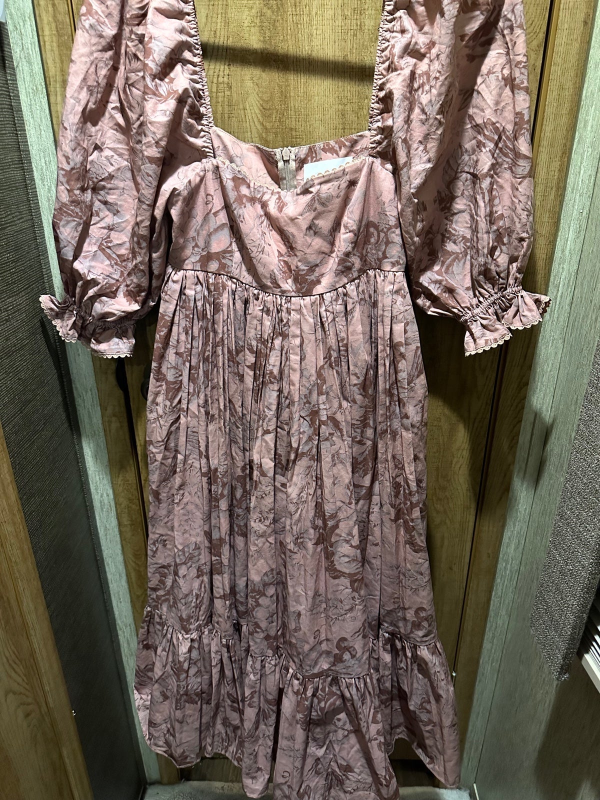 Selkie Autumn Toile French puff dress