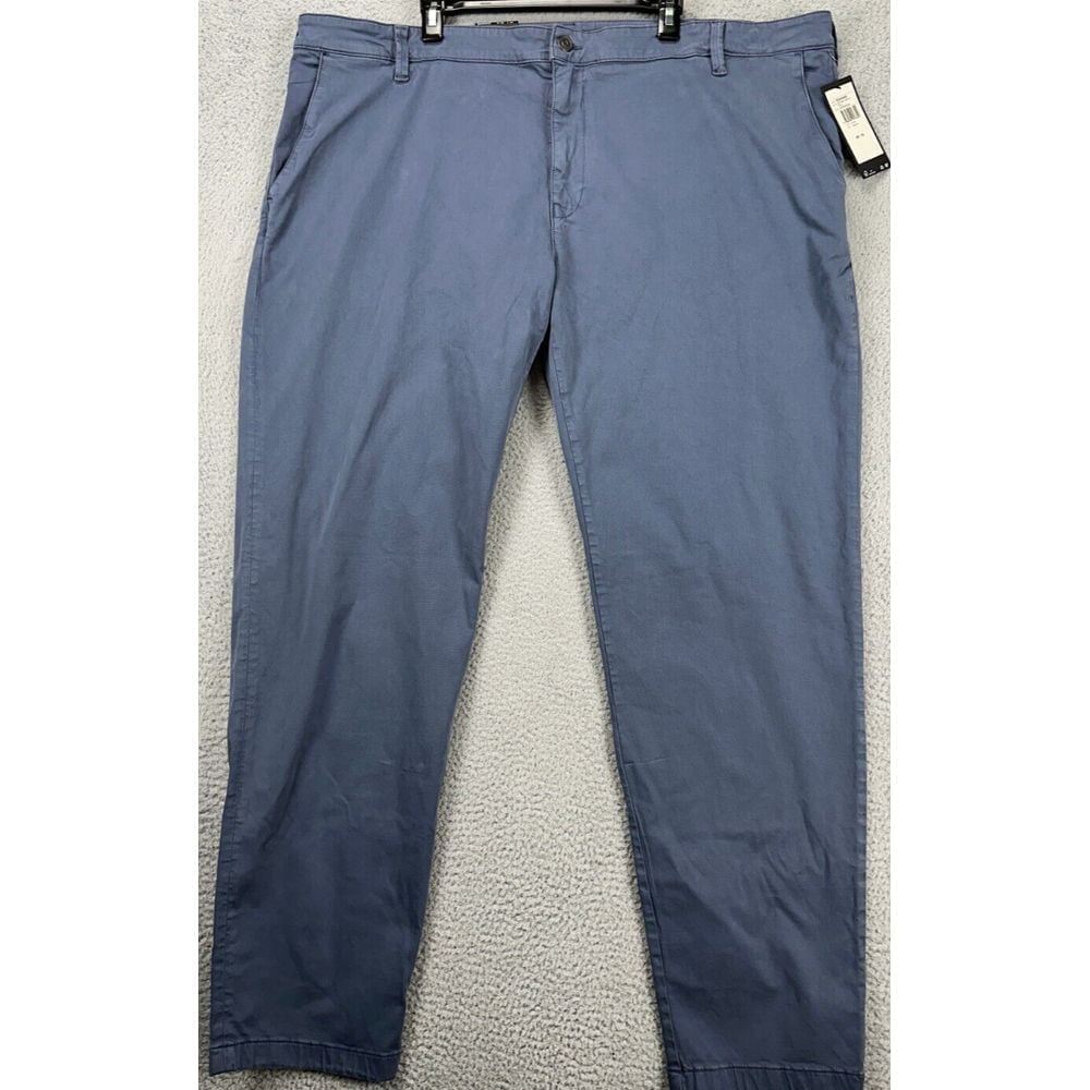 Mavi Pants Mens 48X34 Edward Vintage Indigo Twill Khakis Slim Straight Leg NEW