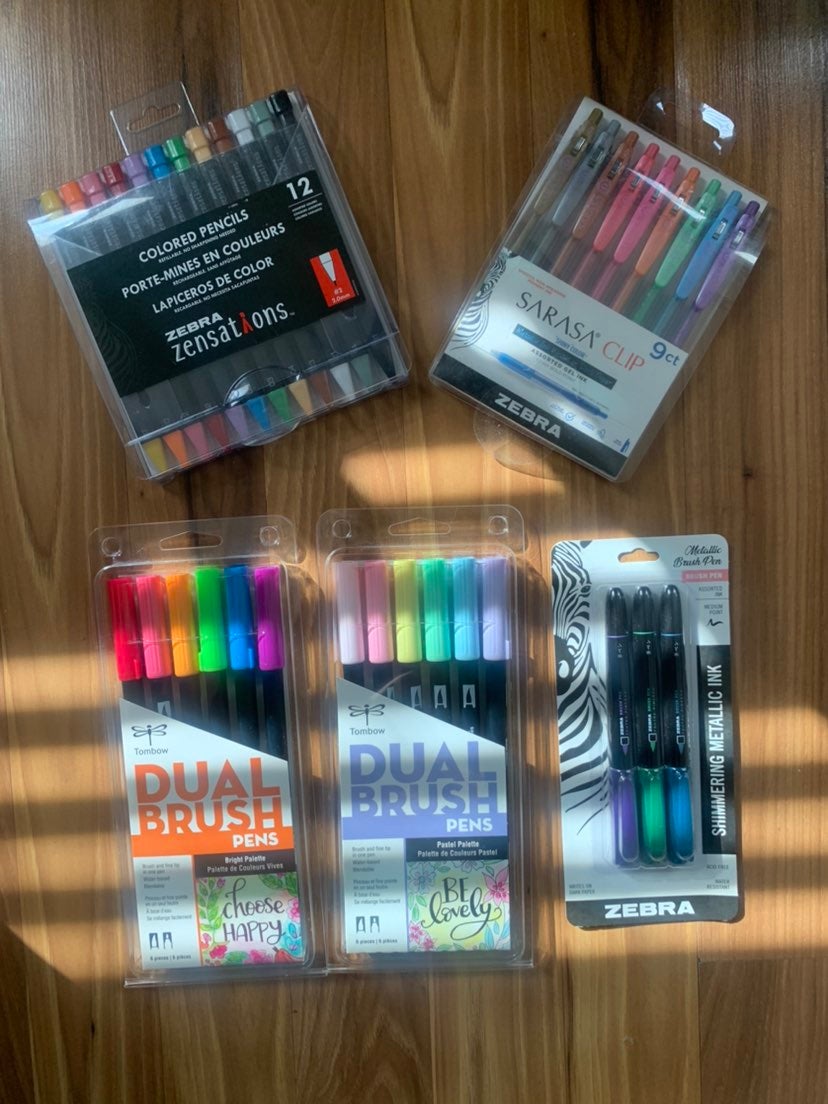 Zebra Art Pen Sets Bundle