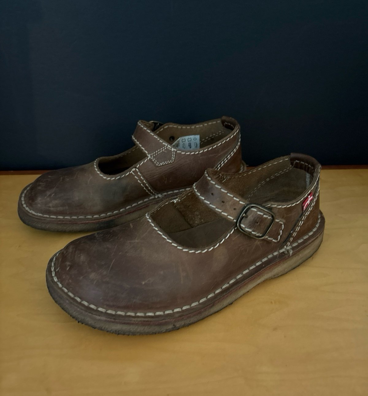 Original Danish Duckfeet Himmerland Mary Jane Leather Shoe Sz 40 / Women’s 9.5