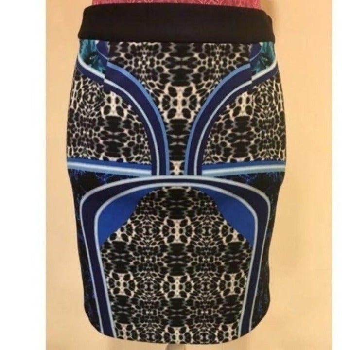 Laundry by shelli Segal Skirt 2 Mixed Scuba Pencil