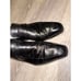 GUCCI Authentic Black Gucci 114416 GG Leather Moccasi Lifford Loafers size 12