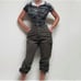 Vintage 1990s Carolina Colours Army Green Khaki Cargo Cropped Ankle Tie Pants