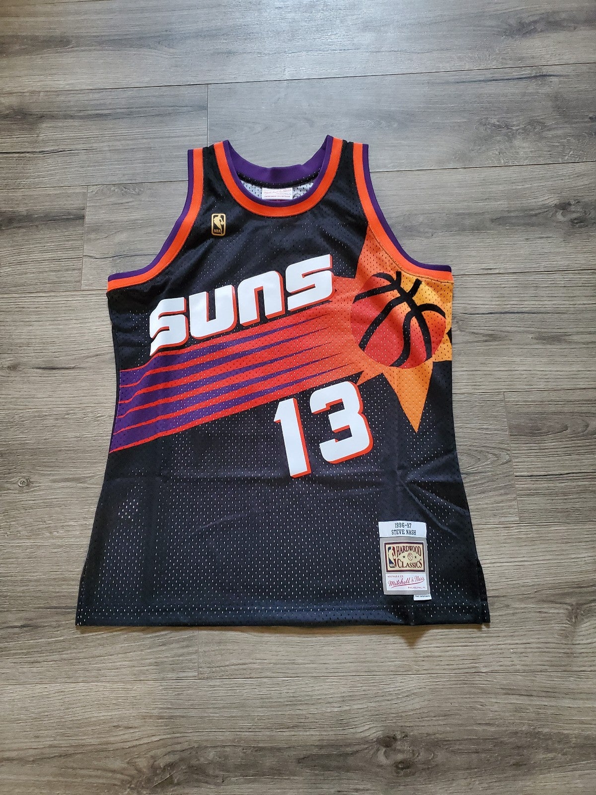 Mitchell Ness Phoenix Suns Steve Nash Black Jersey Mens Size Large
