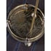 American 4 Piece Set Brass Fireplace Tools Stand with Campfire Decor Mid Century