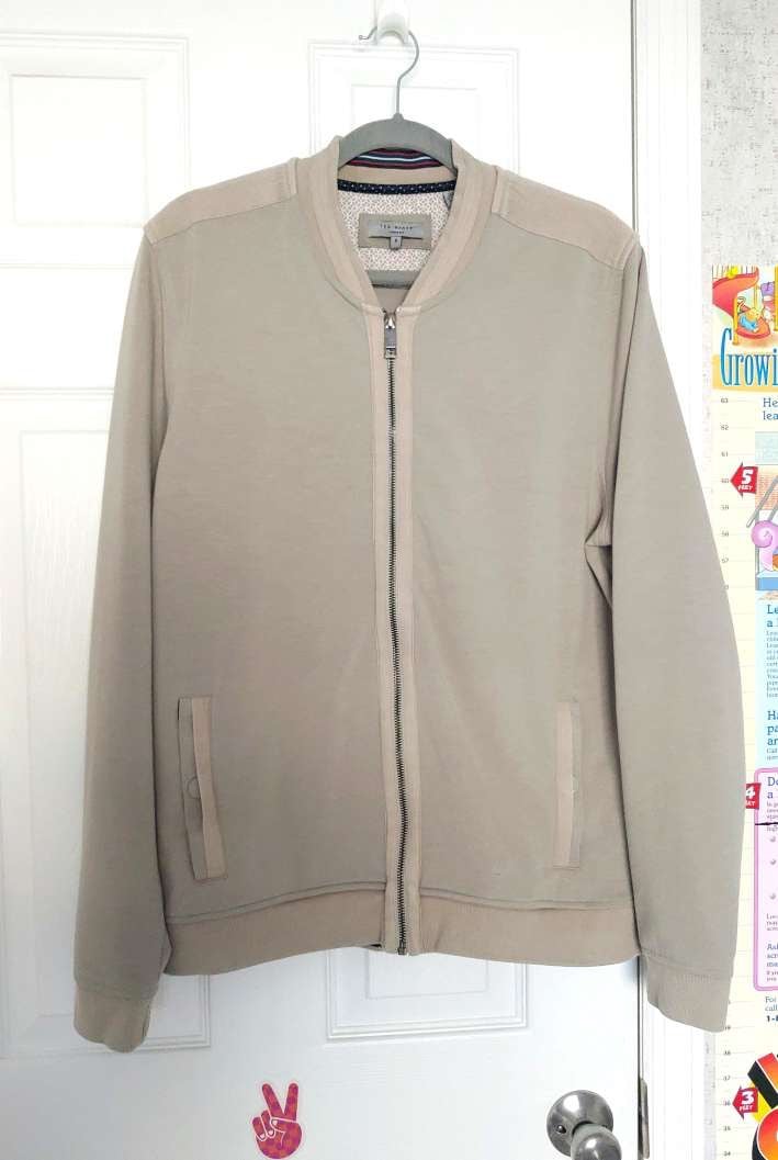 Ted Baker Men's Full zipped sweater Jacket size 5 ivory