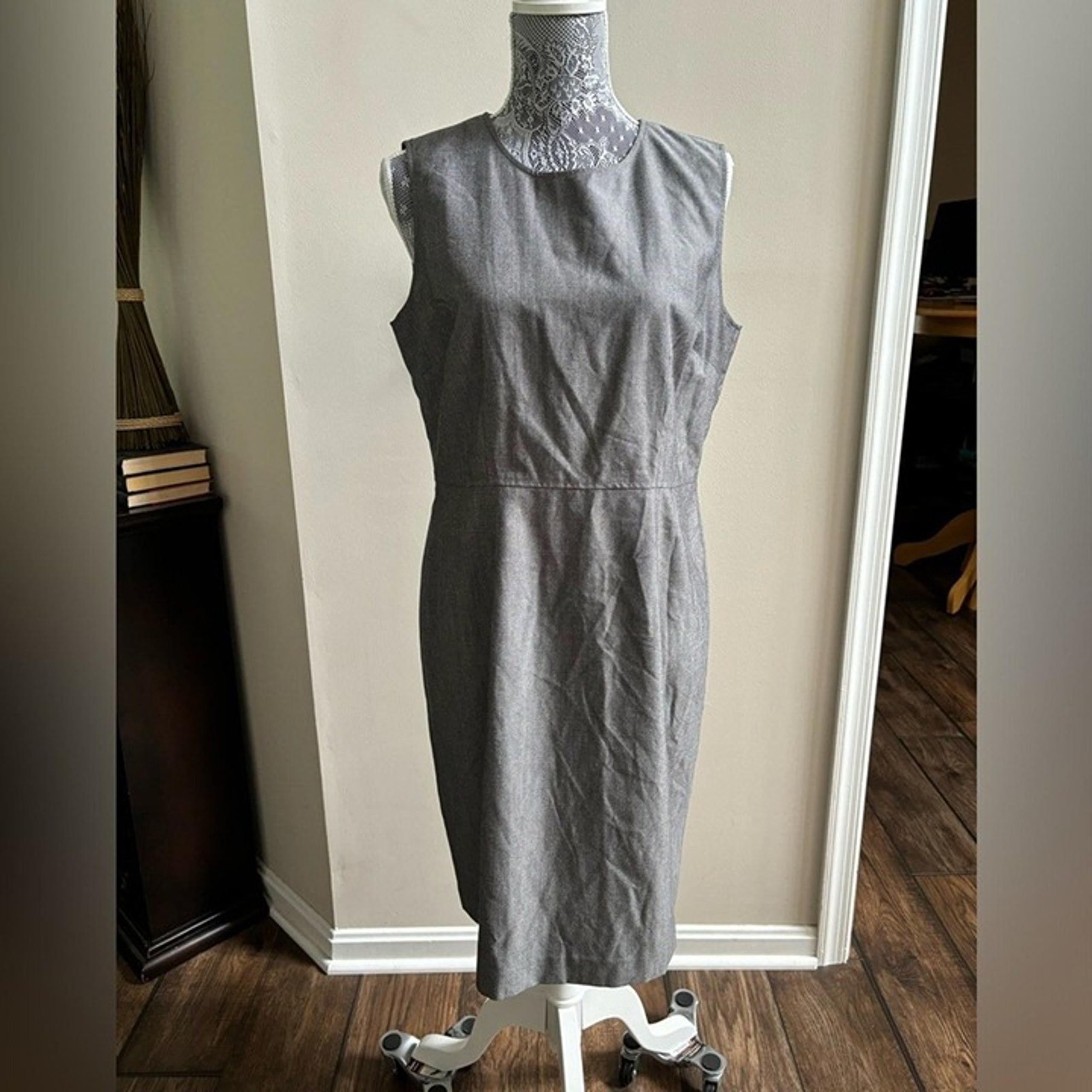 Vintage Amanda Smith Suits Women’s Sleeveless Midi Lined Dress Sz 12 Minimalist