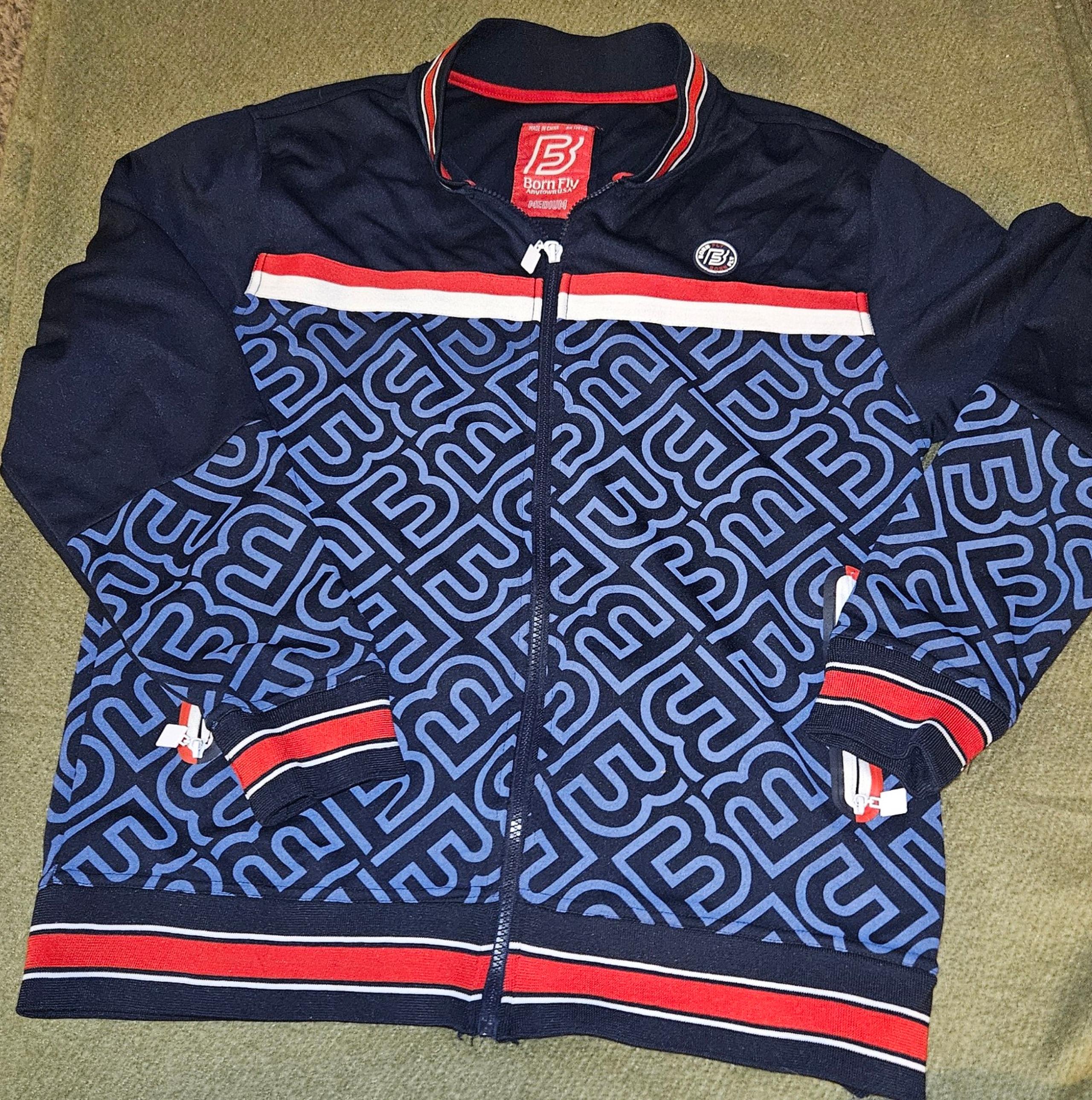 EUC Born Fly Zip-Up lightweight jacket Men's Medium