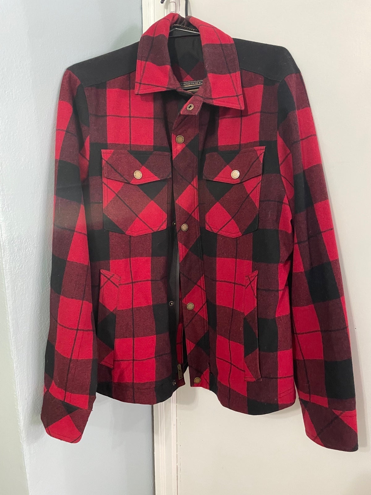 PENDLETON Medium Red/Black Wool blend jacket