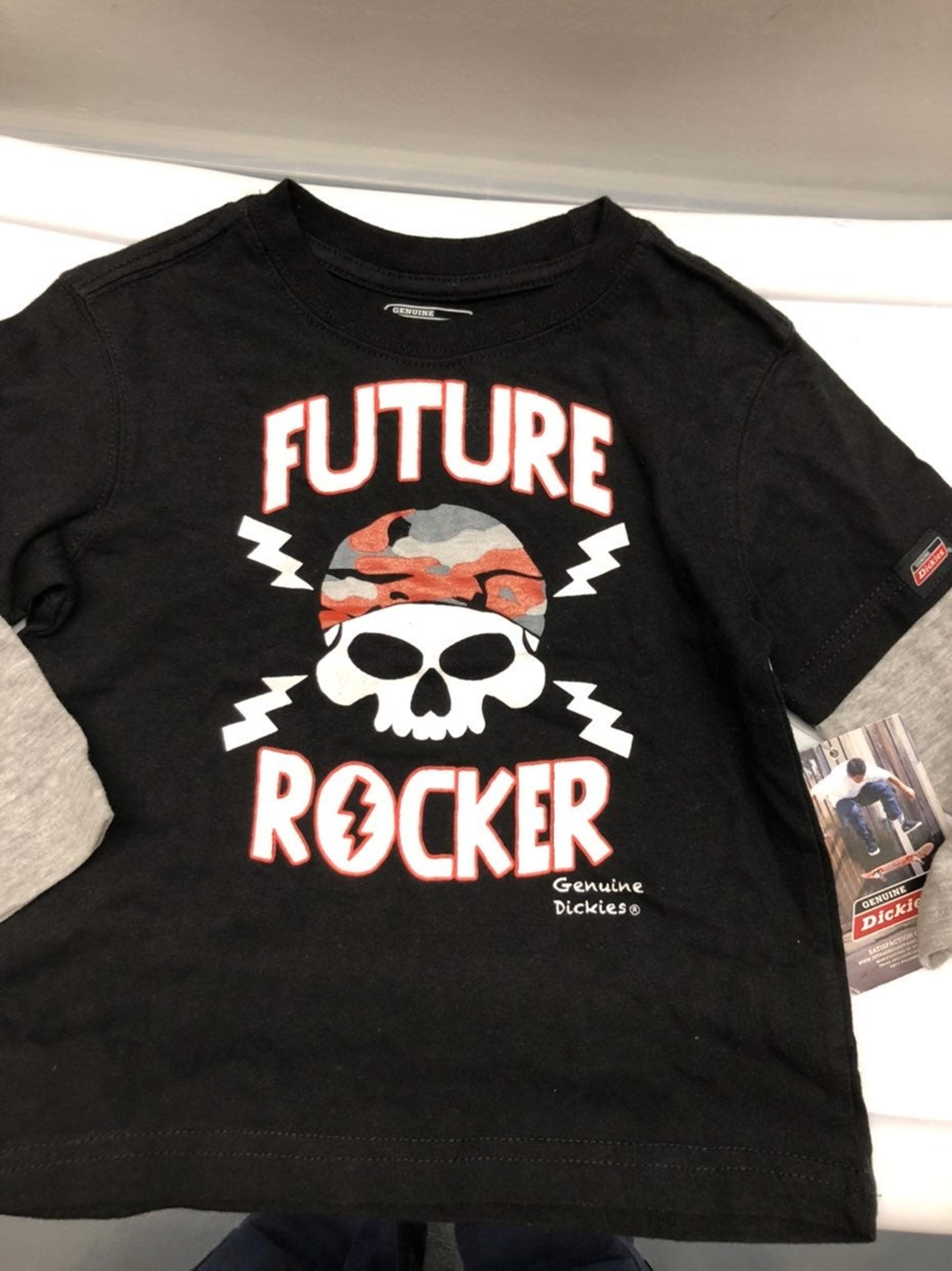 Dickies toddler boys shirt black 3T