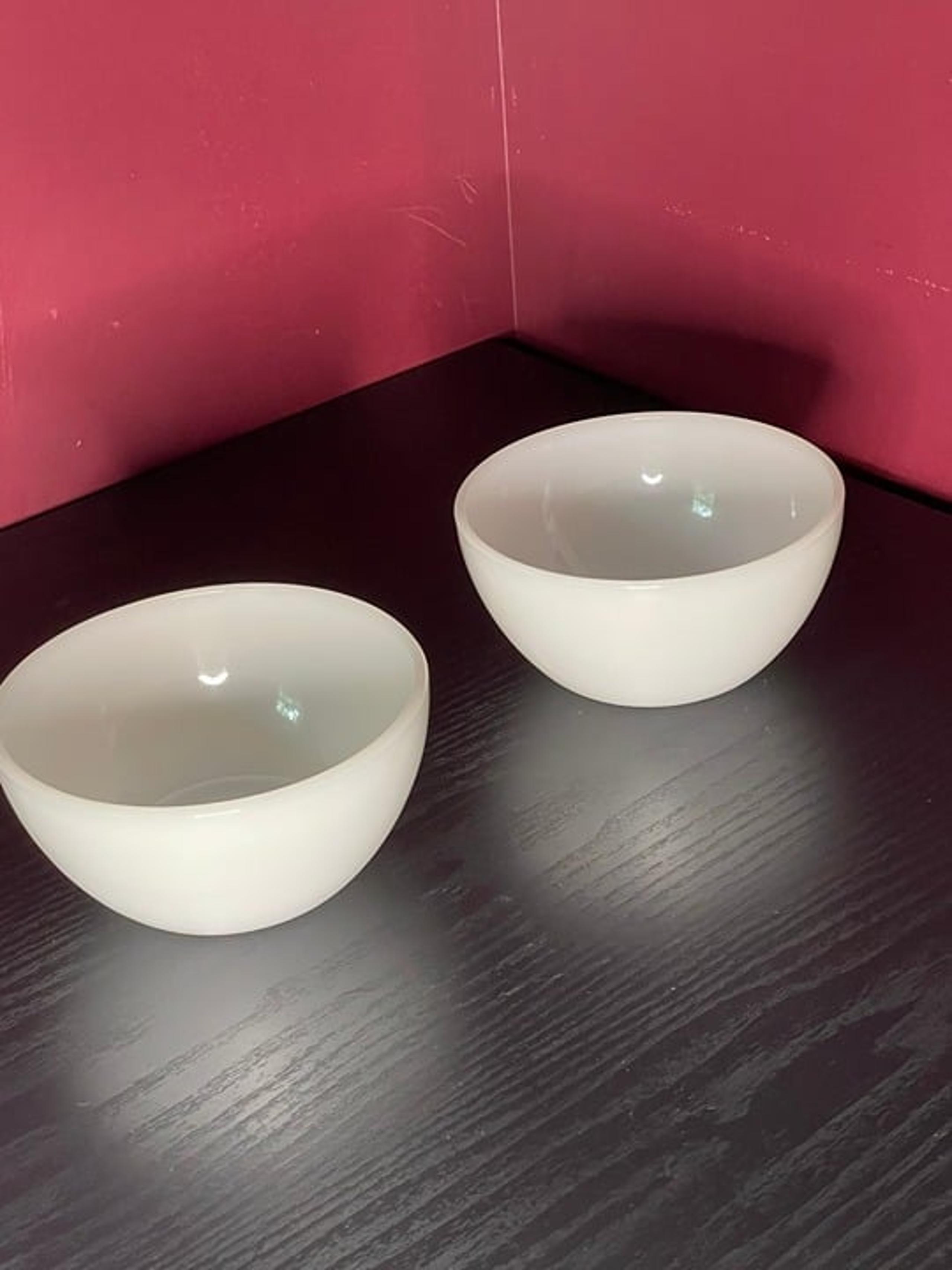 Vintage Federal Milk Glass Bowls