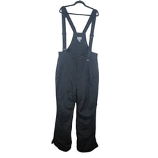 Slalom Black Ski Snowboarding Adjustable Bibs Mens XXL *READ