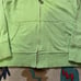 Rare Vintage Y2K Abercrombie & Fitch Distressed Pastel Green Full Zip Sweatshirt