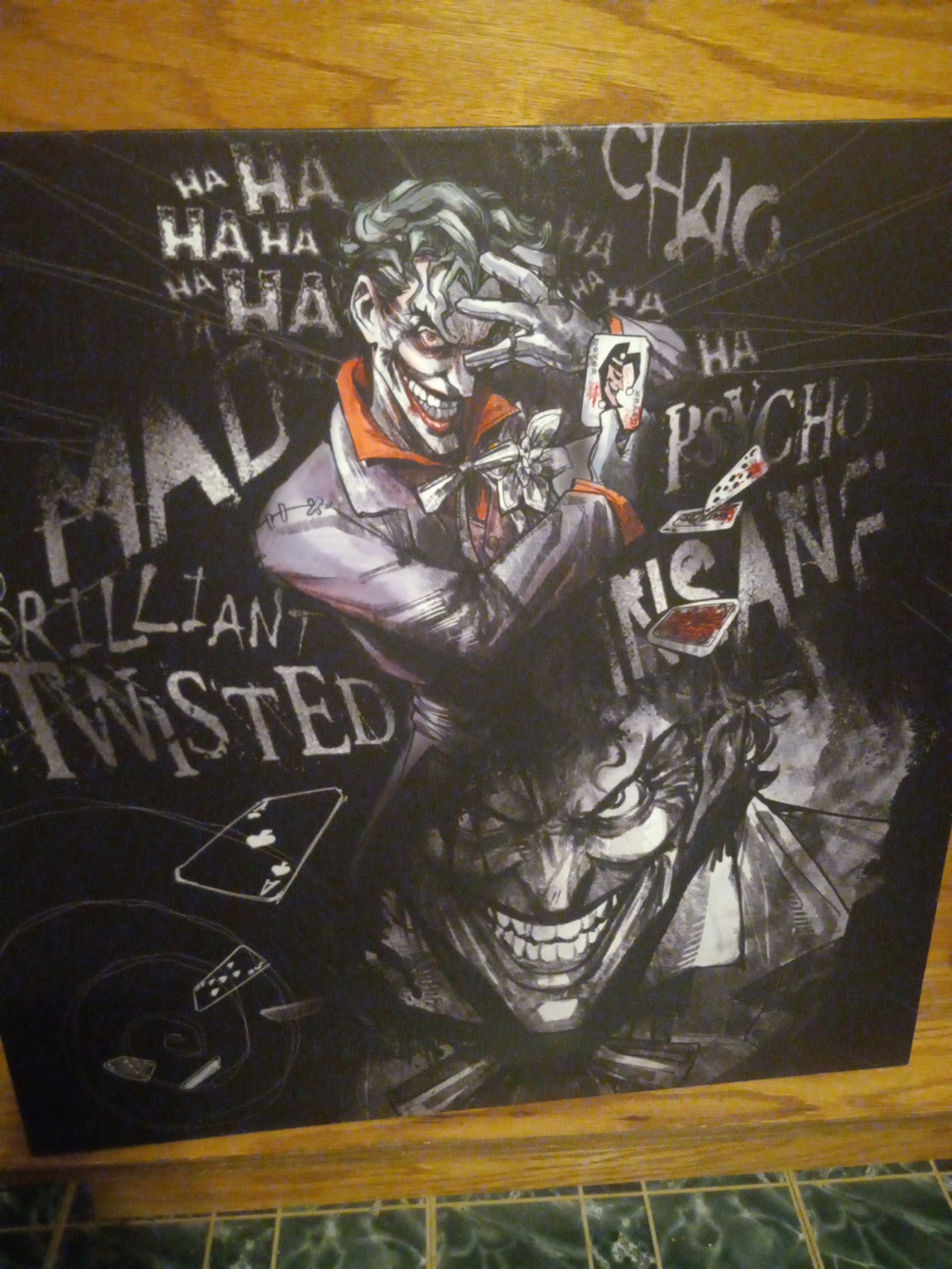 Joker wall hanging