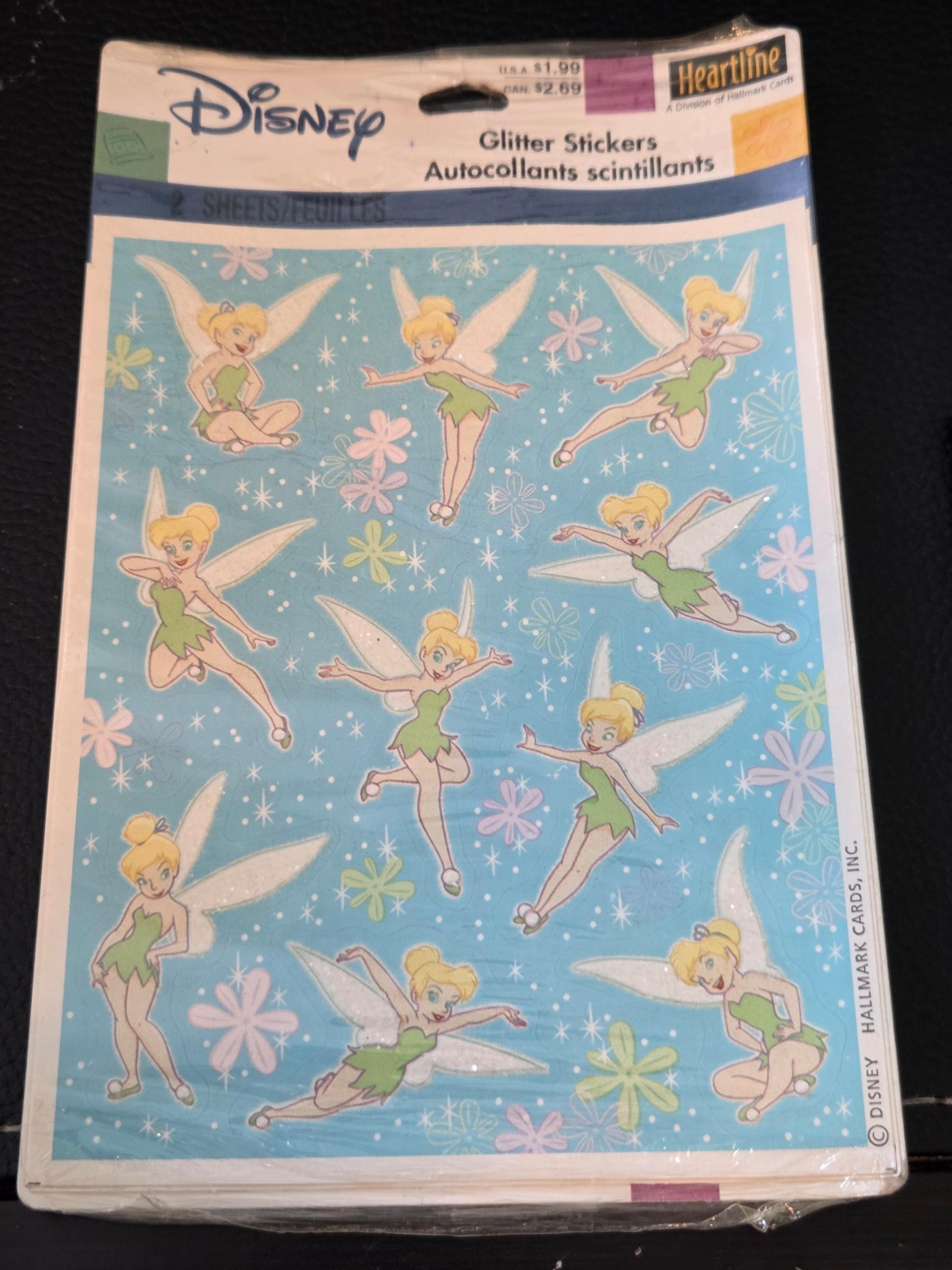 3 packages late 90s-2000s Tinker Bell Stickers Disney NEW