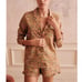 Sezane ruffle sleep shorts in floral cotton