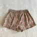 Sezane ruffle sleep shorts in floral cotton