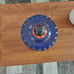 Decorative handmade boho african leather storage box