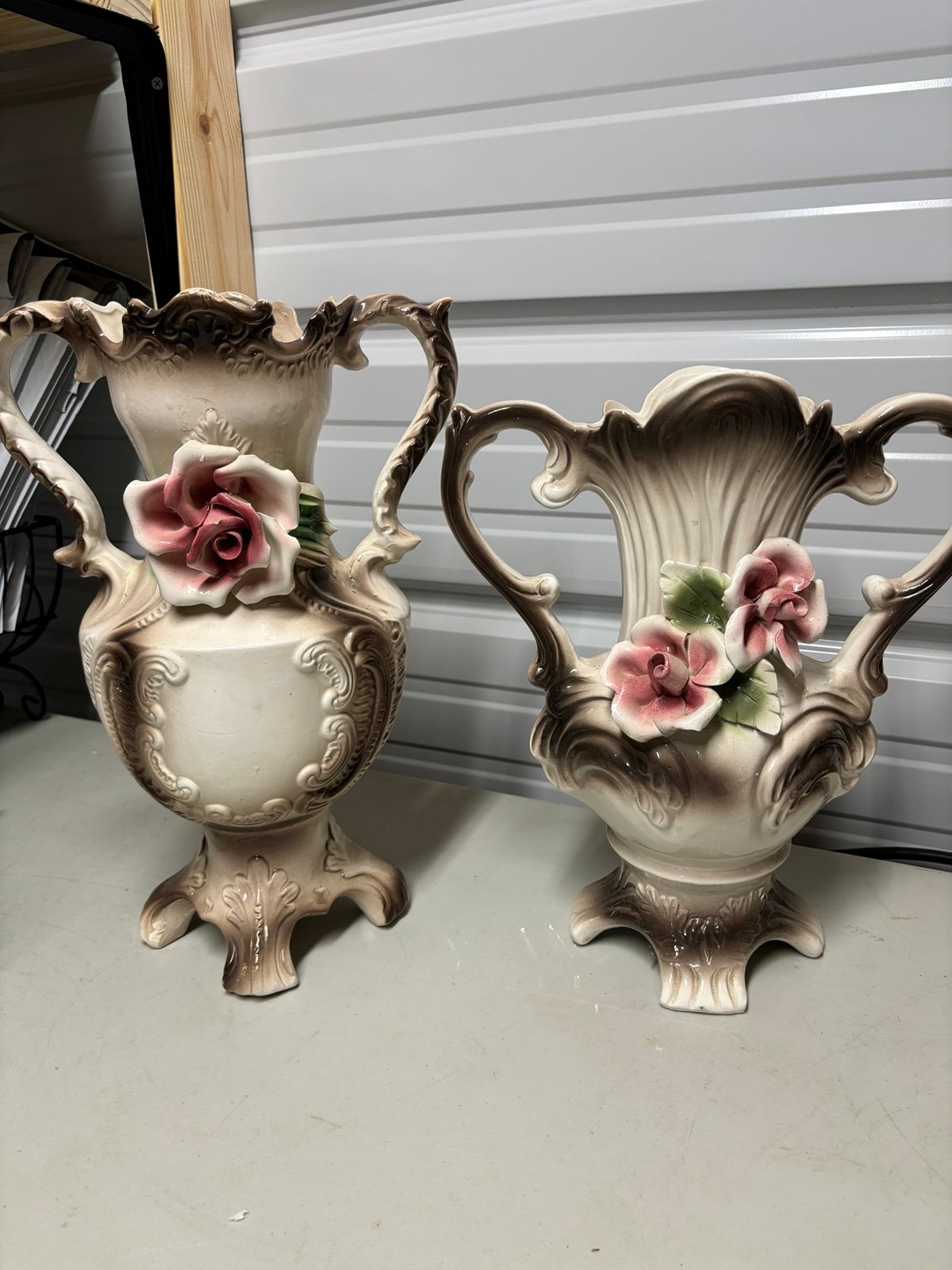 Vintage Capodimont 2 Vase/Urn