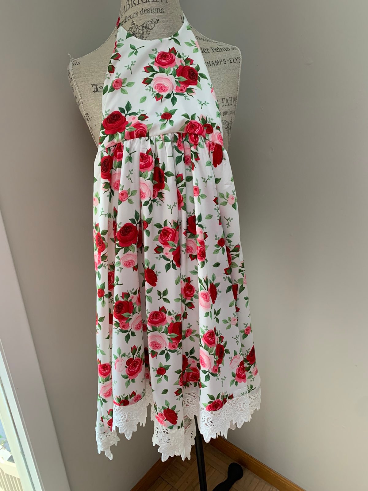 Floral maxi dress girls size 4/5