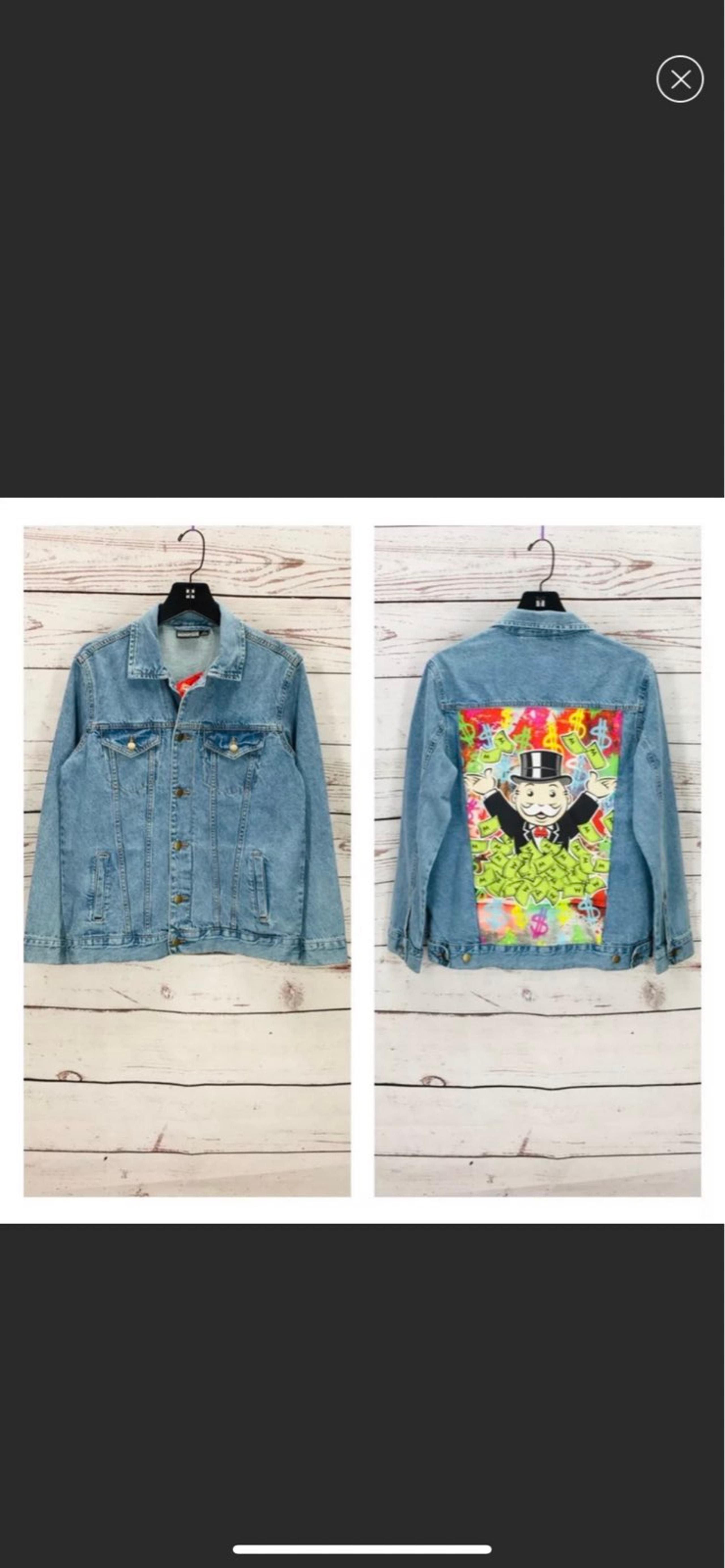 NWT Monopoly Denim Unisex Jacket sz Medium