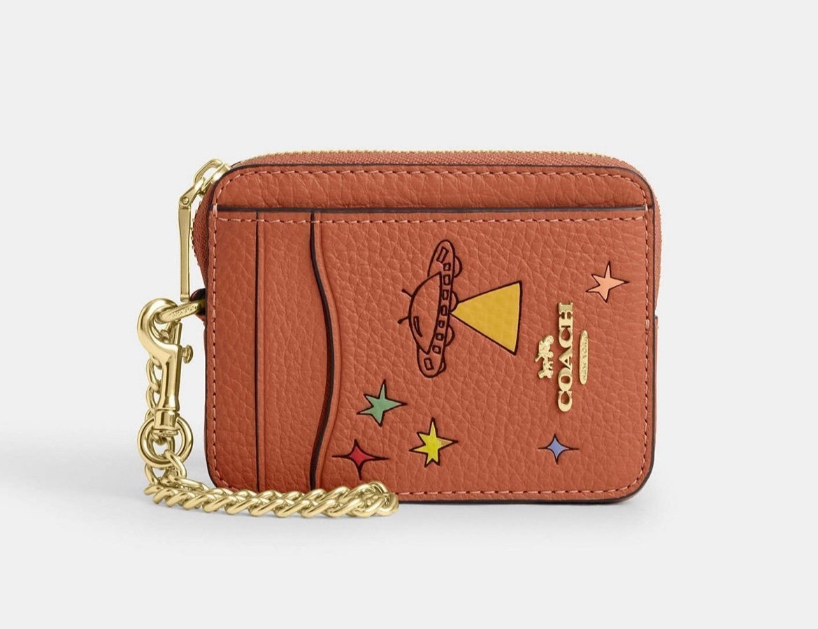 Coach X Observed By Us Zip Card Case