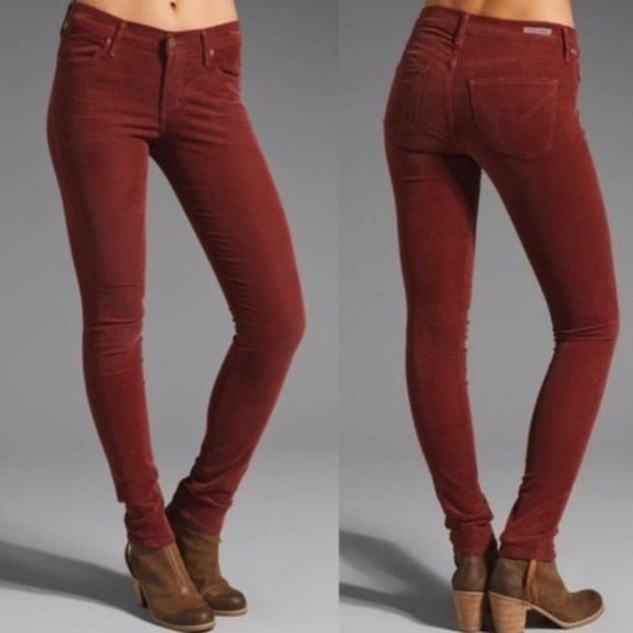 Citizens of Humanity Avedon Low Rise Skinny Leg Corduroy Pants
