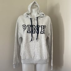 Victoria’s Secret PINK Everyday Lounge 1/4 Zip Pullover In Heather Stone Grey