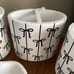 Beautiful black bows bathroom set