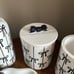 Beautiful black bows bathroom set