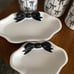 Beautiful black bows bathroom set