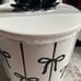 Beautiful black bows bathroom set
