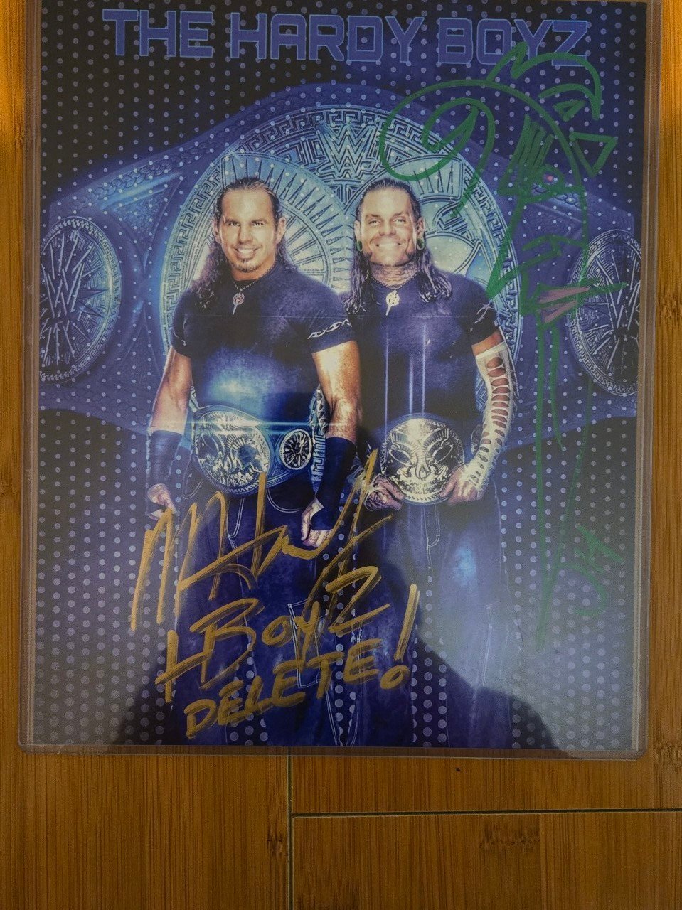 Signed Hardy Boyz autograph