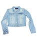 NEON BLONDE Rebel Starstruck Denim Trucker Jacket NWT Size Small