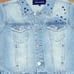 NEON BLONDE Rebel Starstruck Denim Trucker Jacket NWT Size Small