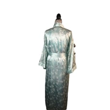 Inner Most 2 Piece Gown & Robe Floral Garden Print Luxury Long Glamour Sexy SZ M