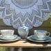 Vintage Pair of Teacups, Saucers, Dessert Plates, and Sugar Jar w/ Lid~Moon Mist