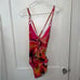 New Trina Turk Fan Faire Retro Twist Back One Piece Swimsuit size 12