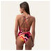 New Trina Turk Fan Faire Retro Twist Back One Piece Swimsuit size 12