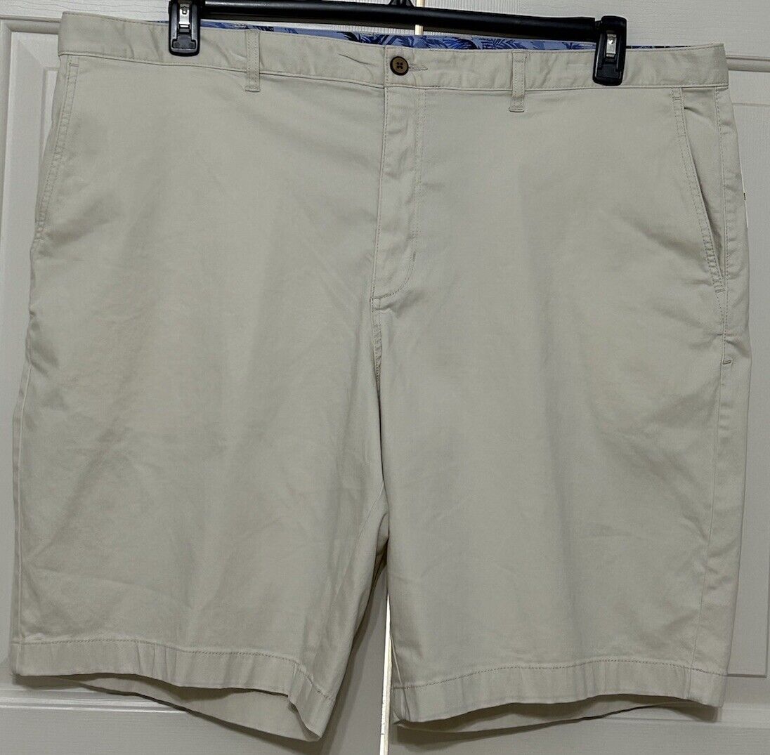 NWT Tommy Bahama size 44LG bleached sand beige chino Boracay Shorts Men's 110
