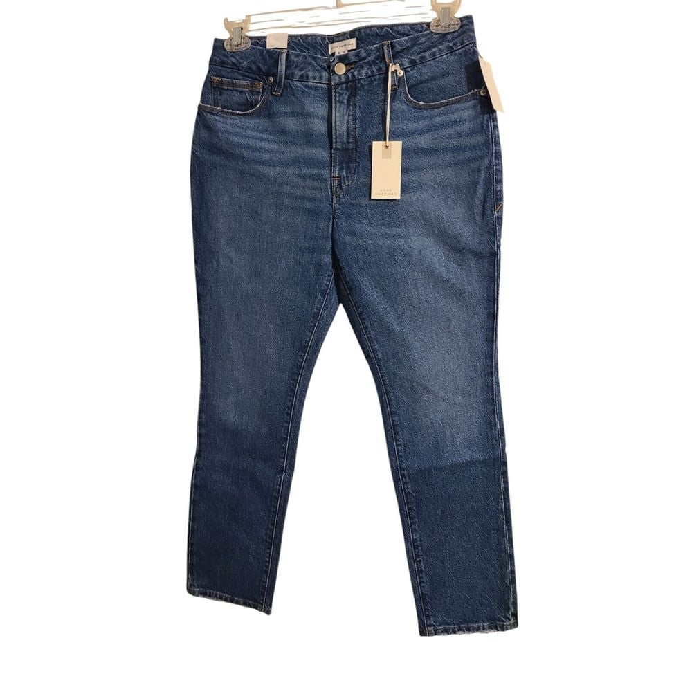 NWT GOOD AMERICAN Good Legs Blue Sz 6/28 Ultimate Skinny Sculpting Jeans