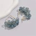 Zircon Flower gold hoop earrings 18k plating