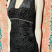 Betsy and Adam vintage 1990’s burnout velvet evening gown. Women’s size 10.