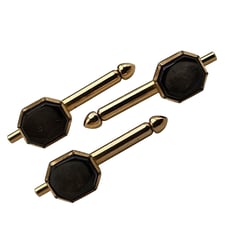 Antique Vintage Swank Gold Mother of Pearl Cufflinks Cuff Links Tuxedo Studs