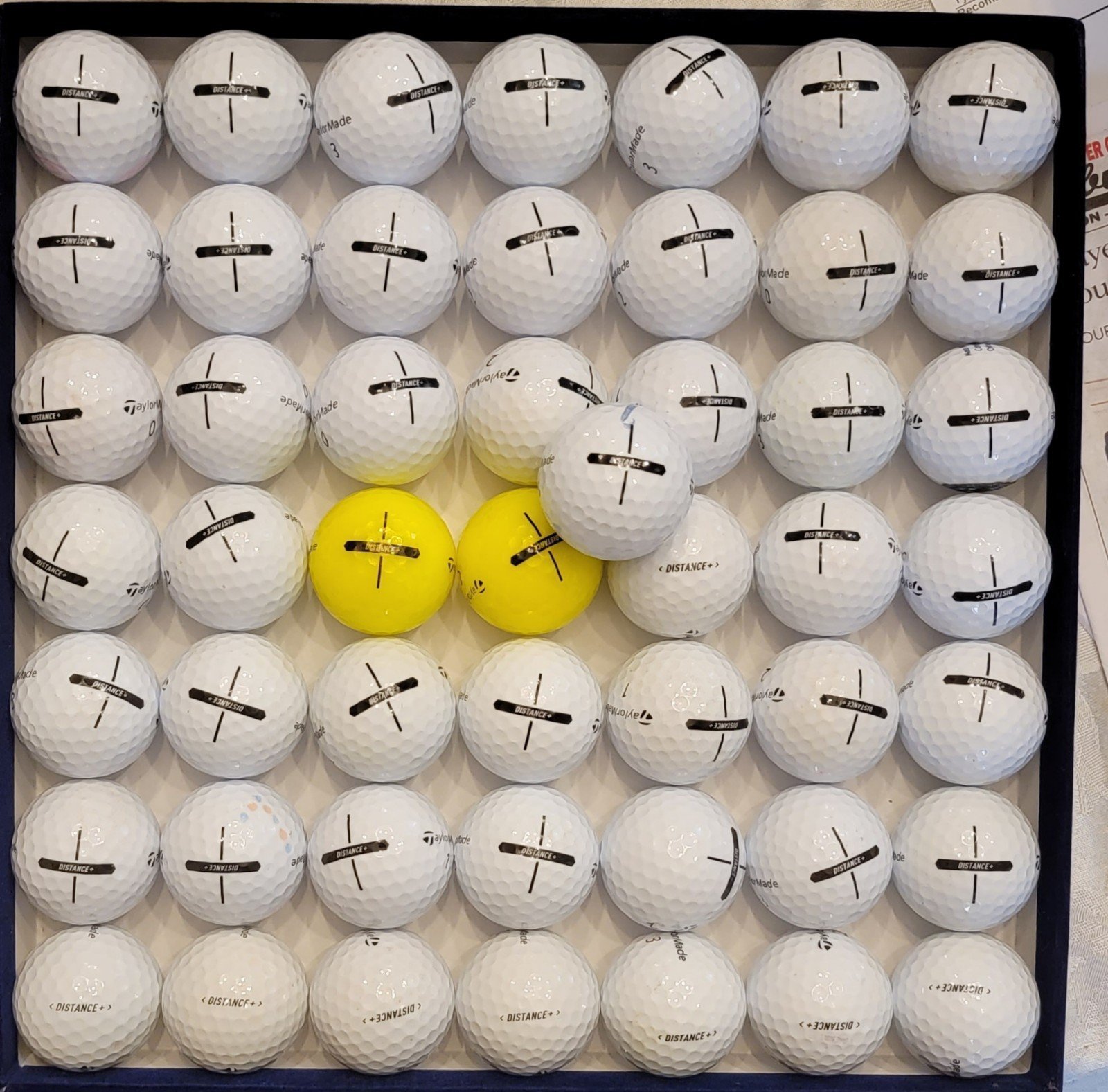 50 TaylorMade DISTANCE Golf Balls